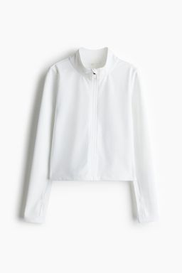 H&M - Girls White Sports Jacket With Softmove