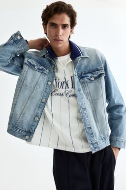 H&M - Men Blue Denim Trucker Jacket