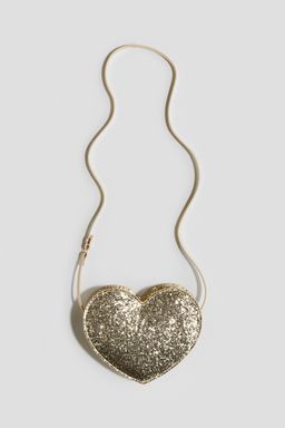 H&M - Girls Gold Heart-Shaped Shoulder Bag