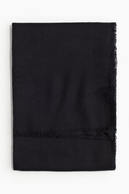 H&M - Women Black Large Scarf (190x100)