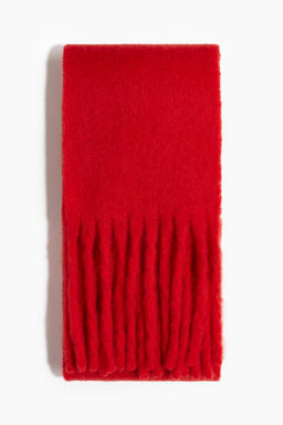 H&M - Women Red Fluffy Scarf (190x18)
