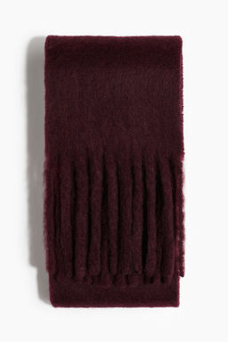 H&M - Women Red Fluffy Scarf (190x18)