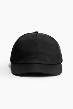 H&M - Men Black Embroide-Motif Nylon Cap