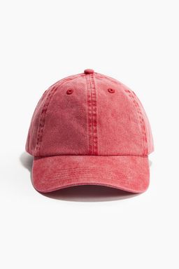 H&M - Men Red Cotton Twill Cap