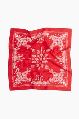 H&M - Men Red Patterned Neck Scarf (60x60)