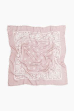 H&M - Women Pink Patterned Scarf (70x70)