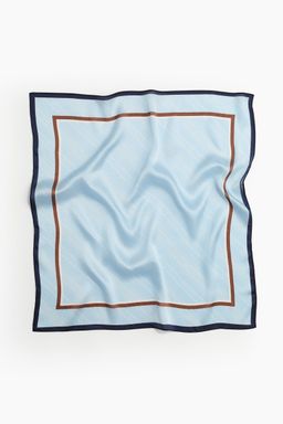 H&M - Women Blue Patterned Scarf (55x55)