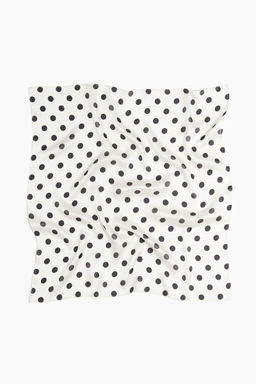 H&M - Women White Patterned Scarf (55x55)