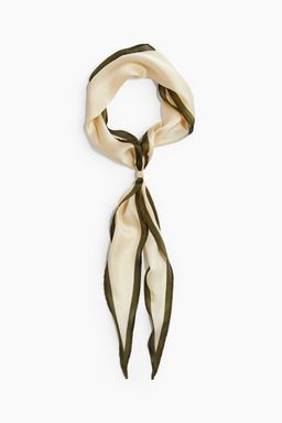 H&M - Women Beige Metal-Detail Neck Scarf (127x26)