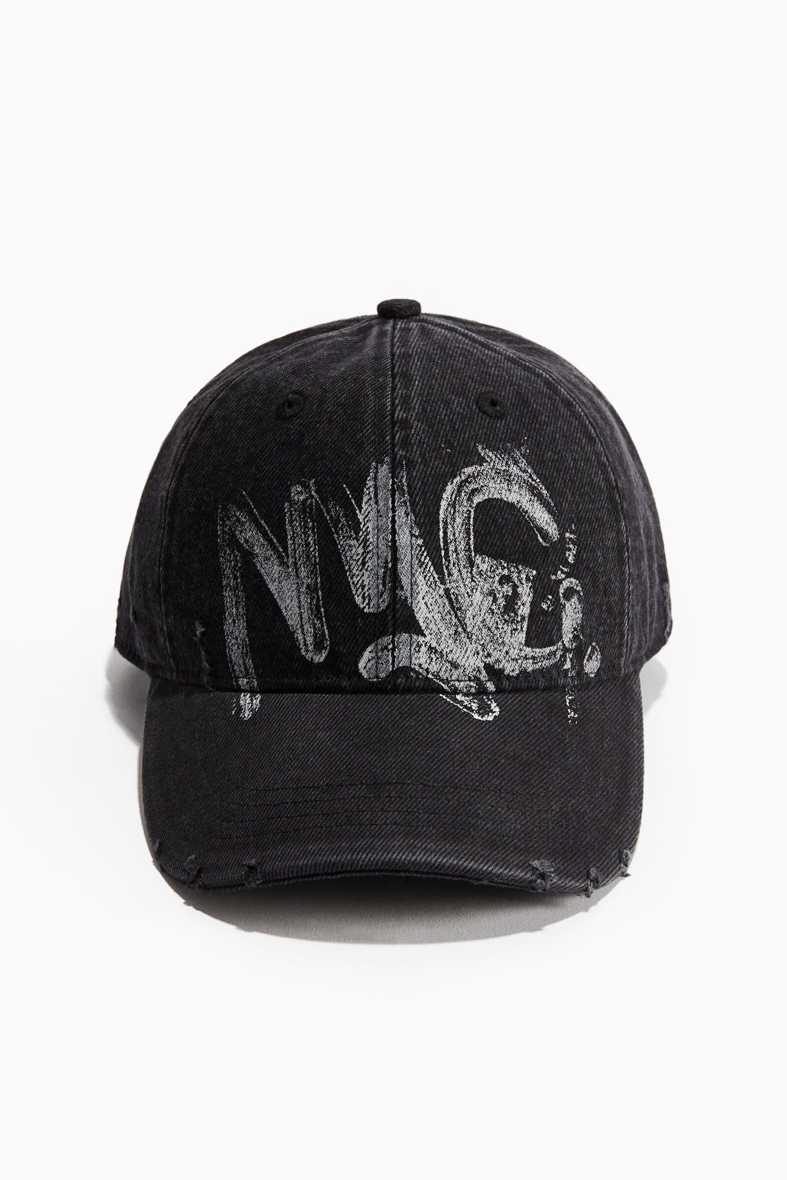 Buy H&M Cotton Twill Cap Black Online