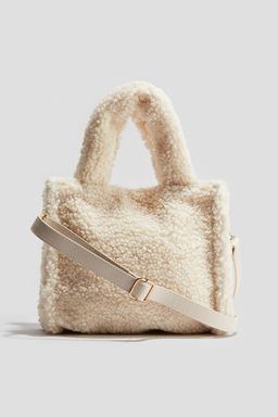 H&M - Girls Beige Teddy Crossbody Bag