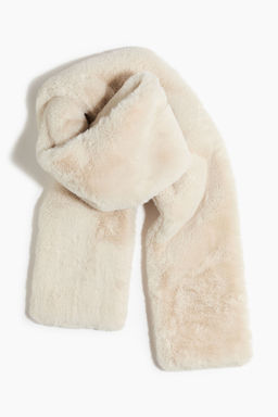 H&M - Women Beige Fluffy Scarf (175x16)