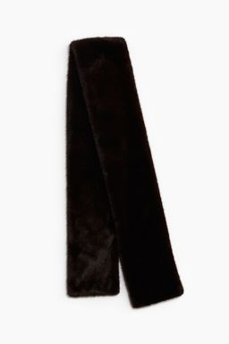 H&M - Women Brown Fluffy Scarf (175x16)