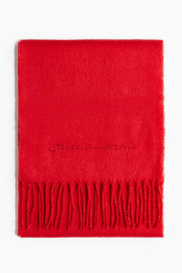 H&M - Women Red Woven Scarf (180x25)