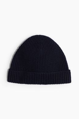 H&M - Women Blue Rib-Knit Beanie