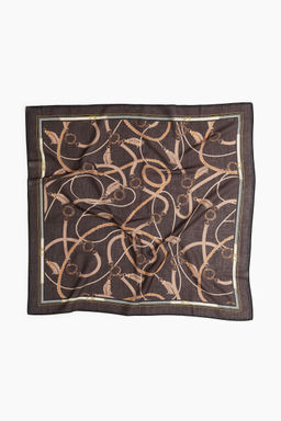 H&M - Men Brown Printed Scarf (70x70)