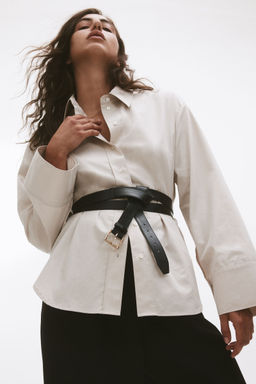 H&M - Women Black Double-Strap Waist Belt