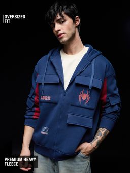 The Souled Store - Official Spider Man Web Slinger Men Oversized Hoodie