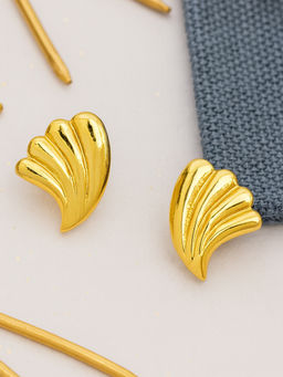 Estele - Gold Plated Daily Wear Classic Small Stud Earrings for Girls and Women