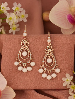 Estele - Rose Gold Plated Boheme Earrings for Women