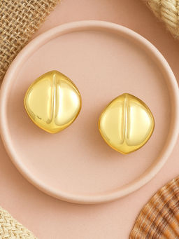Estele - Gold Plated Stylish Semi-Luxury Demi Fine Stud Earrings
