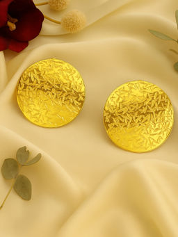 Estele - Gold Plated Stylish Luxe-Inspired Demi Fine Stud Earrings