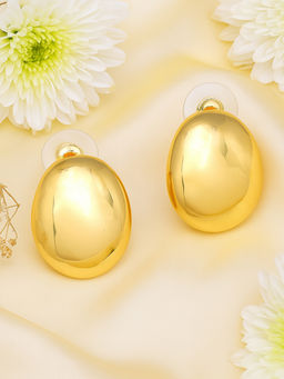 Estele - Gold Plated Stylish and Elegant Demi Fine Drop Earrings