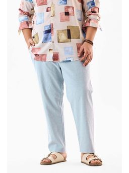 Snitch - Stretch Plus Size Regular Fit Self-design Trousers