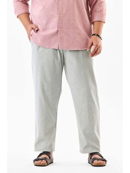 Snitch - Regular Fit Stretch Self-design Plus Size Trousers