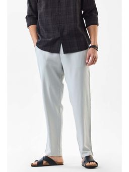 Snitch - Men Grey Solid Casual Trouser