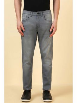 Allen Solly - Men Grey Solid Jeans