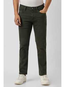Van Heusen - Men Olive Solid Jeans