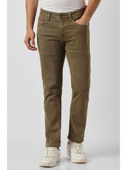 Van Heusen - Men Khaki Solid Jeans