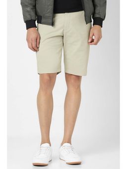 Van Heusen - Men Green Solid Shorts