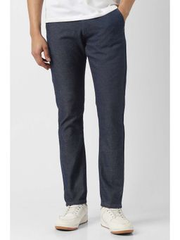 Van Heusen - Men Navy Blue Solid Jeans