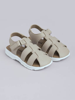 Hopscotch - Cut-Out Velcro Sandals Beige