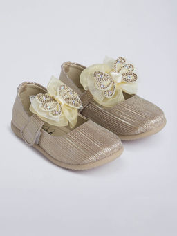 Hopscotch - Butterfly Sparkle Ballerinas Gold