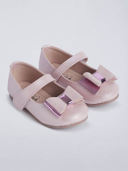 Hopscotch - Gilded Bow Mary Jane Ballerinas Pink