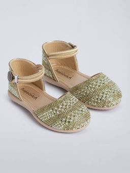 Hopscotch - Rhinestone Magic Mary Jane Sandals Gold