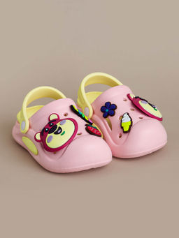 Hopscotch - Jibbitz Charms Applique Clogs Pink