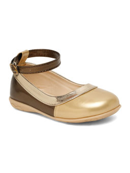 Hopscotch - Metallic Elegance Ballerinas Brown