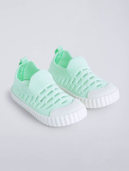 Hopscotch - Mesh Athletic Sneakers Aqua