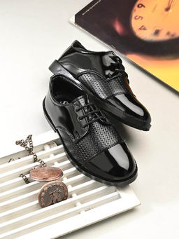 Stefens - Party Ready Stylish Oxford for Boys Black