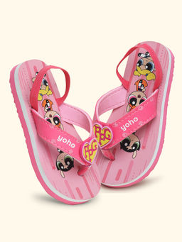Yoho - Powerpuff Girls Flipflops for Girls Pink