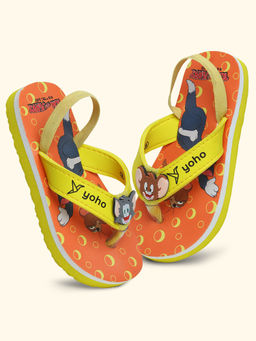 Yoho - Tom & Jerry Flipflops For Kids Yellow