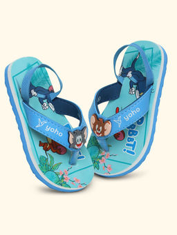 Yoho - Tom & Jerry Flipflops For Kids Blue