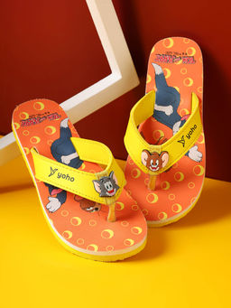 Yoho - Tom & Jerry Flipflops For Kids Yellow