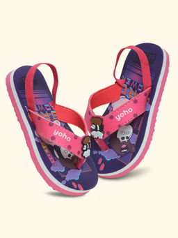 Yoho - We Bare Bears Flipflops For Kids Purple
