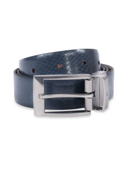 United Colors of Benetton - Navy Blue & Tan Men Leather Reversible Belt - Grave