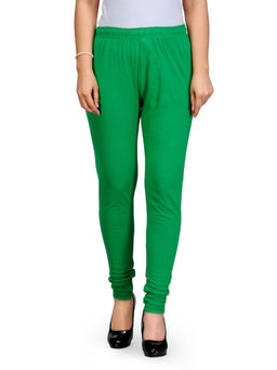 Rangriti - Women Green Cotton Leggings